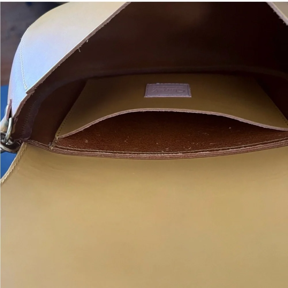 RARE COLOR Clare V. Herieth Yellow Shoulder Bag - Picture 9 of 9